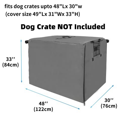 Dog-Crate-Cover-48-inch-XL-Dog-Kennel-Outside-Cover-Big-Dog-Cage-for-Large-Dogs-Wire-with1-2-3-Doors-Waterproof-600D-Oxford-Fabric-IndoorOutdoor-GrayDog-Crate-NOT-Included - Cucciolini Doodles Dog-Crate-Cover-48-inch-XL-Dog-Kennel-Outside-Cover-Big-Dog-Cage-for-Large-Dogs-Wire-with1-2-3-Doors-Waterproof-600D-Oxford-Fabric-IndoorOutdoor-GrayDog-Crate-NOT-Included