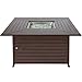Best Choice Products BCP Extruded Aluminum Gas Outdoor Fire Pit Table With Cover