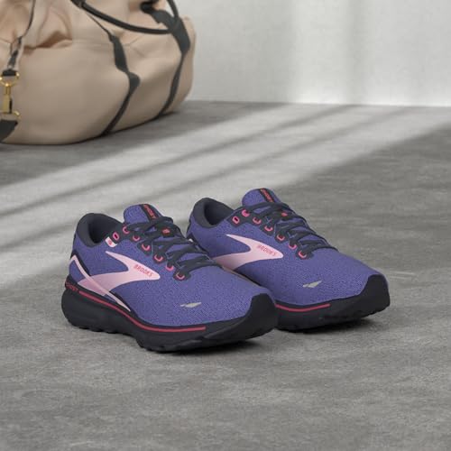 Brooks Brooks Women's Ghost 15 Neutral Running Shoe - Blue/Peacoat/Pink - 5 Medium