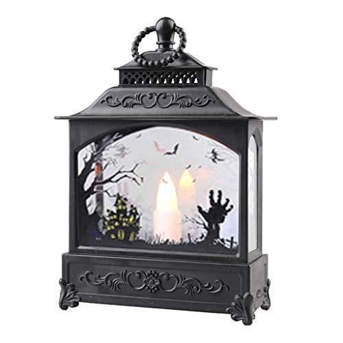 Decorazione di Halloween Vintage Castello di Strega Teschio LED Luce di Vento Lampada di Partito