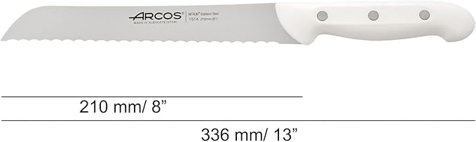 Set Cuchillos Cocina 4 Piezas Acero Inoxidable Blanco miniatura 5