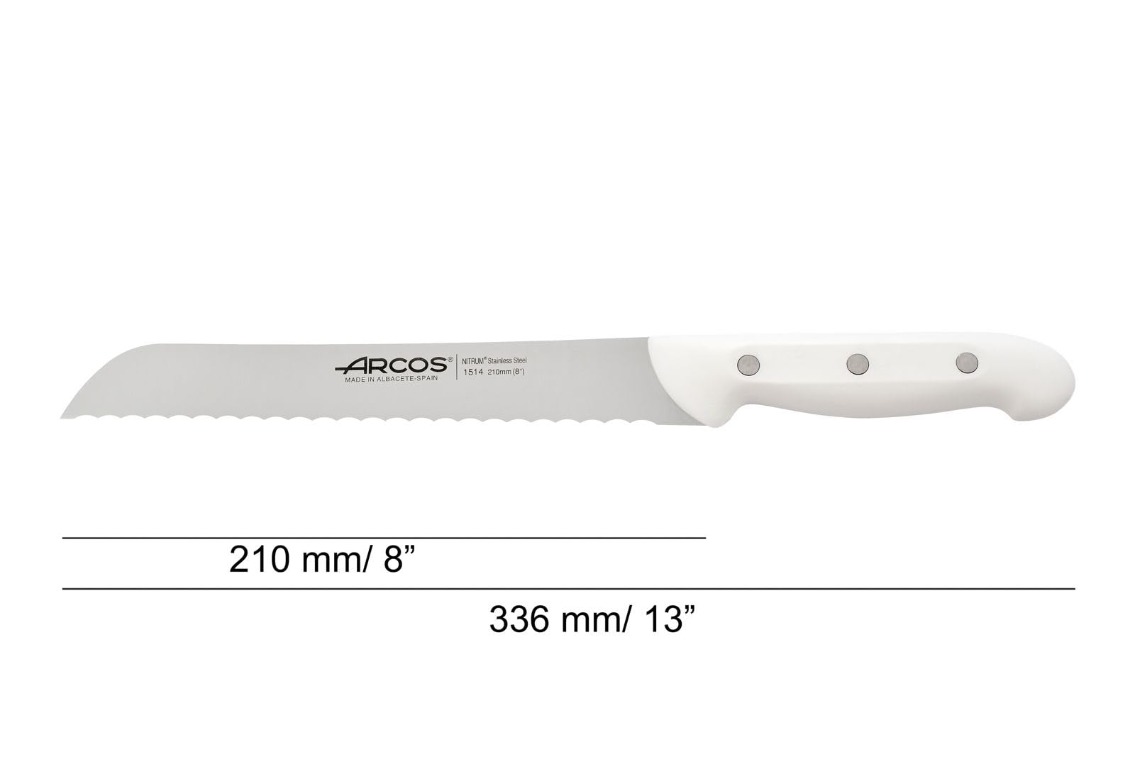 Arcos 855700 zestaw noży kuchennych, stal nierdzewna, biały, normalny