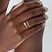 SELSHE Rings for Women Non Tarnish,Fashion Ring Stack Simple 14k Gold Plated Ring Set Dainty Thumb rings for Women Gold Jewelry size 10