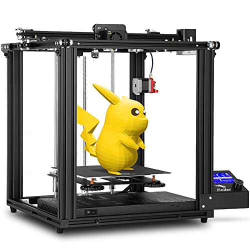 Official Creality Ender 5 Pro 3D Printer Upgraded Silent Motherboard All Metal Extruder Capricorn Bowden PTFE Tubing Removable Platform Print Size 220x220x300MM for Home & School Users