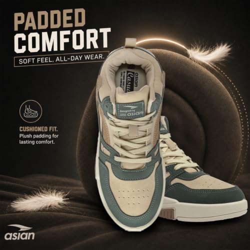 Image of ASIAN Men's MEXICO-11 Casual Sneaker Shoes with Synthetic Upper Lightweight Comfortable Mid Top Sneaker Shoes for Men's & Boy's