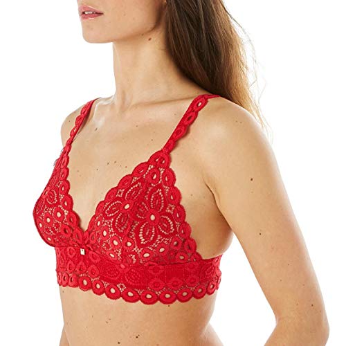 Camille Cerf & Pom'Birne – BH, dreieckig, ohne Bügel – Damen Gr. 70B , Mohn