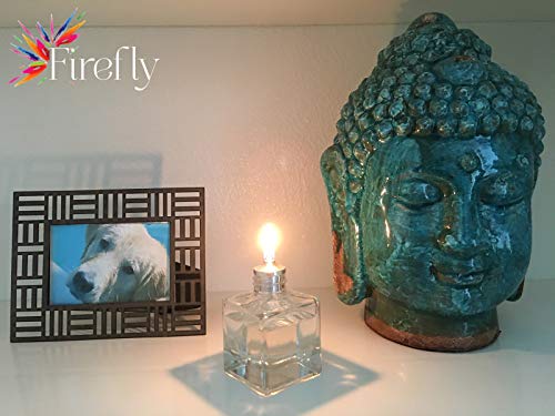 Firefly Aura Petite Square Refillable Glass Oil Lamp - Strong Soda Glass #TOP4