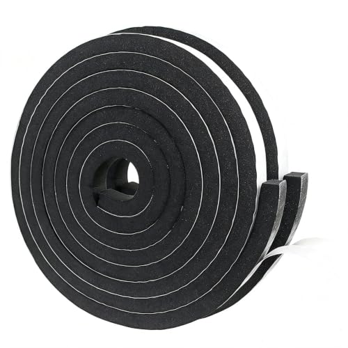 Image of DGSL Foam Weather Stripping, 1 inch x3 /4 inch, 33Ft Door Window Seal Tape | Self Adhesive Weatherstrip AC Foam Tape for Window Gaps, Door Frame, Soundproof Insulation