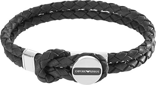 Emporio Armani Bracelet for Men , 18.50CM Silver Stainless Steel Bracelet, EGS2178040