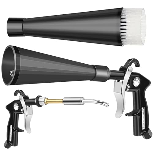 Pistola de limpieza de aire comprimido, pistola de aire comprimido, pistola de aire comprimido, pistola de aire comprimido, pistola de aire precisa para asientos, llantas, motor, tela, cuero, lugares