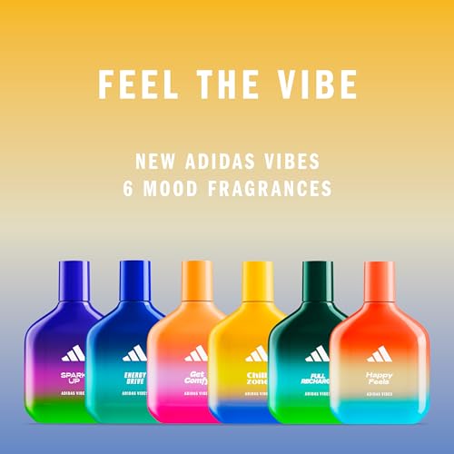 Image of Adidas Vibes Chill Zone Eau de Parfum 1.6 fl oz (Pack of 1), Notes of Amber, Lavender, and Vanilla, Unisex Fragrance, Long Lasting, Sporty Fragrance, Travel Size