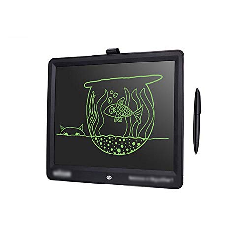 AnoJm Creative 15 Inch High-bright Thick Handwriting Tablet LCD Smart Writing Board Meeting Office Children's Teaching Blackboard Cultivate Creativity (Color : Black, Size : 15 inches)