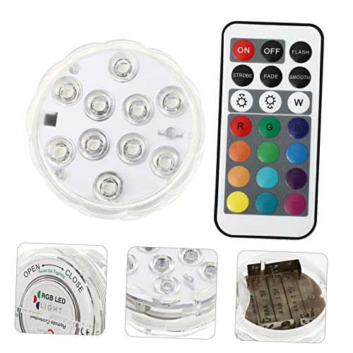 FRCOLOR 1 Conjunto De Luz À Prova D'Água Para Decoração Iluminação Para Piscina De Aquário Luz LED