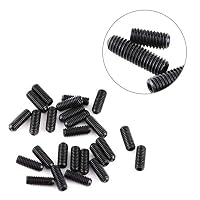 Pack von 200 Stück M3 Kohlenstoffstahl Hex Madenschrauben Set Cup Punkt Madenschraube Set Maschine Verschluss Sortiment Kit – Ansicht 7