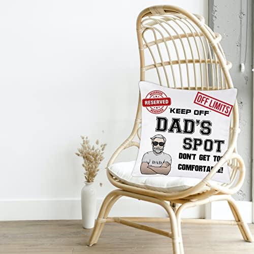 Merclix Dad Cushion Covers 45x45cm Gifts for Dad Who has Everything Funny Dad Gifts from Daughter Fathers Day Dad Presents for Christmas Daddy Gifts from Son Dad Birthday Gifts Ideas