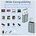 (4-Pack) 2 * Type C Female to A Male Charger Converter & 2 * USB C Male to USB Female OTG Adapter, for iPhone 16 15 14 13 Plus Pro Max,Apple Watch 10,Airpods,iPad,Car,Samsung Galaxy S23 S24 Ultra