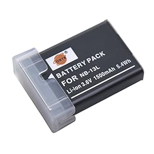 DSTE NB-13L NB13L Li-Ion Akku Kompatibel mit Canon PowerShot G5X, G7X, G9X, G5 X Mark II, G7X Mark II, G9X Mark II, SX740 HS, SX720 HS, SX620 HS