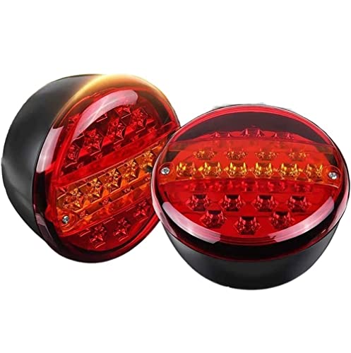 20led Carrimento Curch Tail Limpa De 12v 24v Indicador Traseiro Indicador De Freio Round Signal Sign