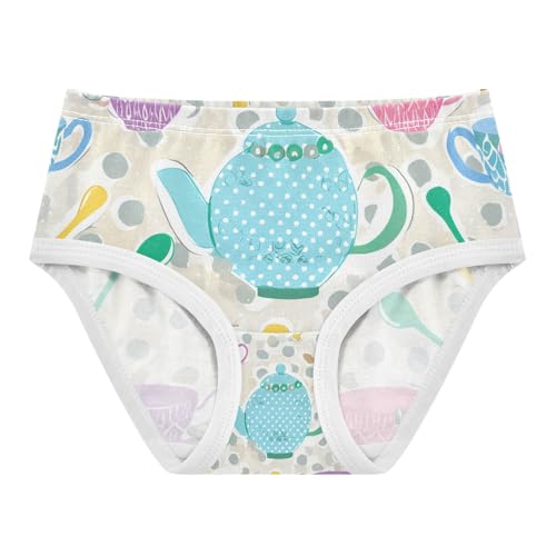 Colorful Teacups Toddler Girls's Underwear 2T 202c1246