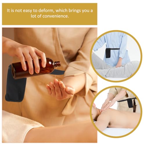 Pochette banane de massage noire réglable pour flacons - 4