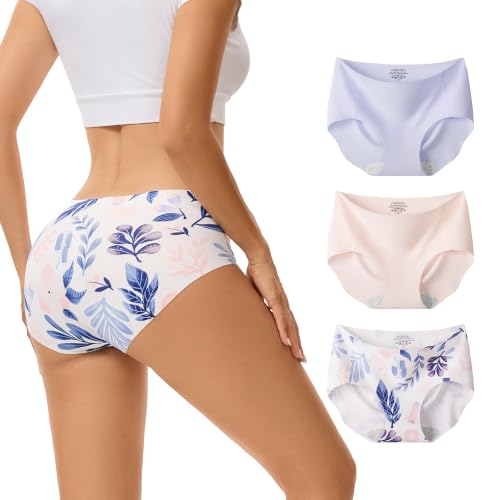 Image of INNERSY Women's Seamless No Show Hipster Panties Invisible Light Underwear 3-Pack