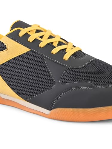 Image of Centrino Men's Badminton Shoes | Lightweight Indoor Court Shoes | Breathable Mesh Sports Sneakers | Non-Marking Grip Sole | Comfortable Training & Play Footwear (9345)