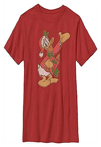 T-shirt Disney rouge XL vêtement de Noël coton pour adolescent et garçon