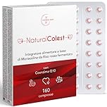 RISO ROSSO FERMENTATO NaturalColest 160 Compresse | oltre 5 MESI di fornitura | Con COENZIMA Q10 | 2,9mg Monacolina | Senza Glutine | Made in Italy
