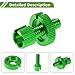 HOPESPANNER 4 Pcs M8 Motorcycle Clutch Brake Cable Adjuster Screw Aluminum Alloy Brake Clutch Line Adjusting Bolt for Motorbike Scooter Dirt Bike Green