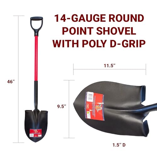 Pala Bully Tools 14-Gauge con Mango D-Grip Fibra Vidrio miniatura 2