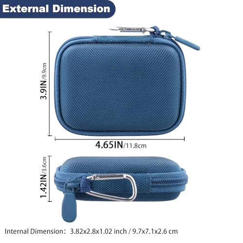 Image of Aenllosi for Crucial X10 / X9 / X9 Pro / X10 Pro 1TB /2TB /4TB /8TB Portable SSD Hard Case,USB 3.2 External Solid State Drive & USB Cable Organizer, Blue (Case Only)