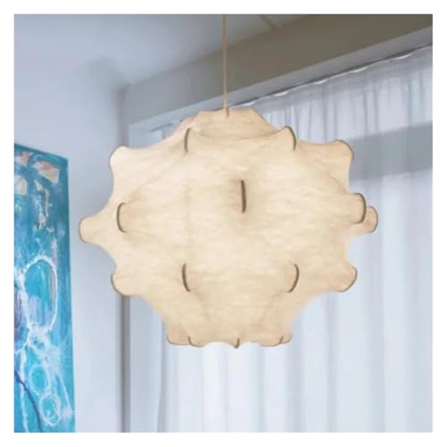Lustre en soie japonais moderne D60cm pour salon design nordique et loft