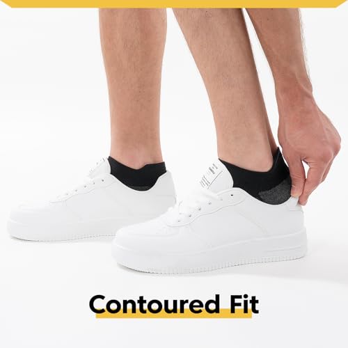 Alaplus Running Socks Cushioned Sports Socks Ankle Socks Trainer Socks for Men Women Ladies Cotton Low Cut Athletic Socks (6 Pairs)