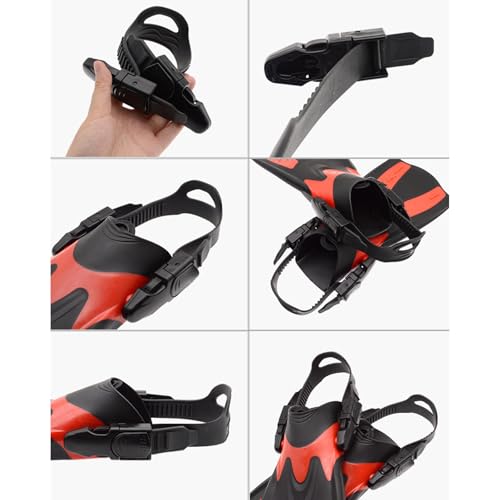 Correas de aleta de goma de desmontaje rápido para aletas de natación de todo tamaño 6