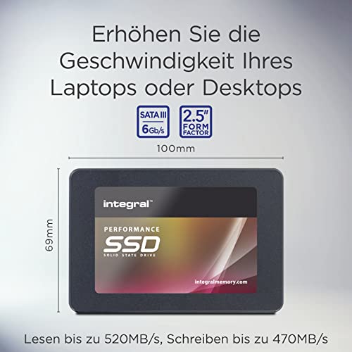 Integral 250GB V Series V2 Interne Solid State Festplatte (SSD), Lesegeschwindigkeit 450 MB/s, 400 MB/s, SATA-Schnittstelle 6 GB/s, Schwarz – Bild 4