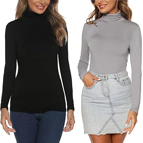 Jersey Cuello Alto Elástico Mujer Yukiuiny Cover
