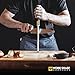 Work Sharp Kitchen Ceramic Honing Rod - Angle Guided - For Chef, Santoku, Paring, & Serrated Knives Black