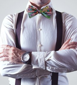 Periodic Table Of Elements Chemistry Bow Tie, Rainbow, Microfiber #TOP4