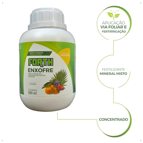 Fertilizante Adubo Forth Enxofre Liquido Conc. 500 Ml- Frasco
