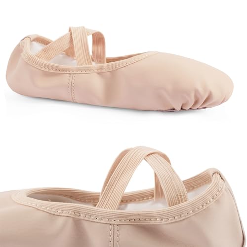 Kids Ballet Slippers, Split Sole Practice Dance Shoes for Toddler, Girls Yoga4