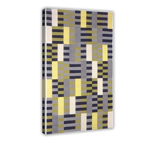 Impression toile bureau WCYB Anni Ablers tableau déco moderne noir jaune 30x45