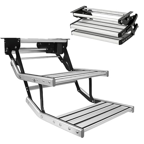 Power Folding RV Step - 12V Electric Motor (80W), 200KG