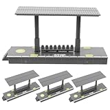 Facile : la plate-forme de gare de bricolage est conçue pour un simple et facile, ce qui la rend aussi bien pour les débutants que pour les amateurs de modélisme expérimentés, plate-forme de gare en plastique, modèle de gare pour enfants