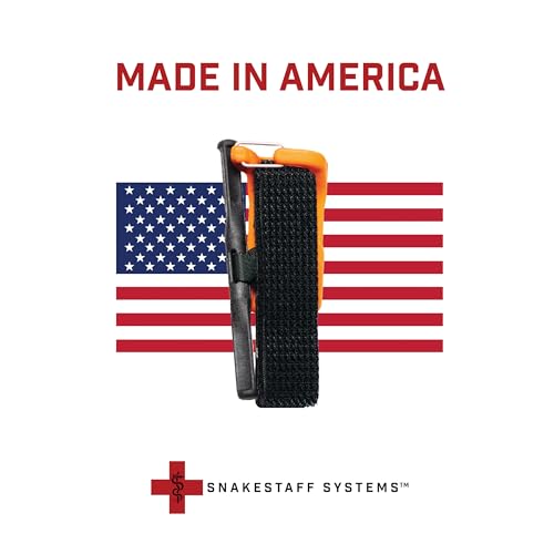 Image of Snakestaff Systems Tourniquet - ETQ Gen 2 Made in The USA | EDC Gear for Trauma Kits, Tourniquet Kits, and Medical Emergency Bags, Orange, Wide (1.5 inch)