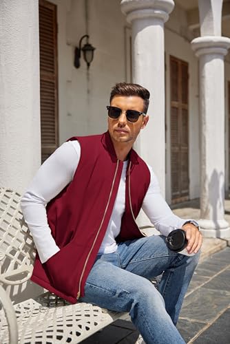 Gilet matelassé pour homme coupe ample COOFANDY avec fermeture éclair - 4