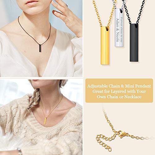 Collier pendentif cube personnalisable le cadeau gravé idéal pour femme