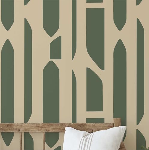 S4Sassy Papel Tapiz De Vinilo Autoadhesivo, Papel Tapiz Texturizado Con Estampado Geométrico De Ramas Para Paredes, Armarios Y Cómodas, Removible Y Contemporáneo, Impermeable, 63,5 X 304 Cm.