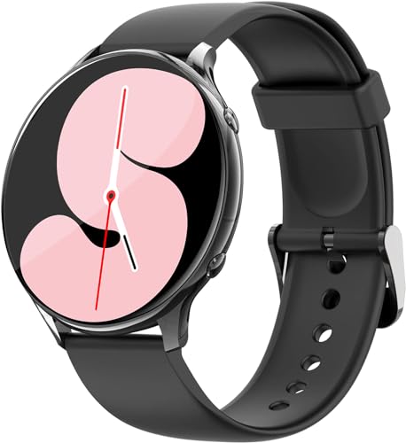 EIGIIS Smart Watch for Women 2023 HD Smartwatch for iPhone and Android Phones 3ATM Waterproof Fitness Watch with Heart Rate Blood Oxygen Temperature Monitor Sleep Tracker Pedometer