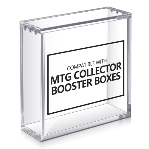 Cinnvoice 1 Pcs Collector Booster Boxes, Compatible with MTG Collector Booster Boxes Acrylic Magnetic Case Protective Stackable for Collectors