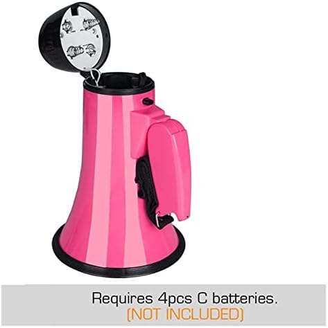 Megaphones 25 Watt Compact Megaphone Speaker PA Bullhorn - with Built-in Siren, Voice Recorder, Opener Great for Outdoor Announcements Amplifiers(Blue 0.8mm)